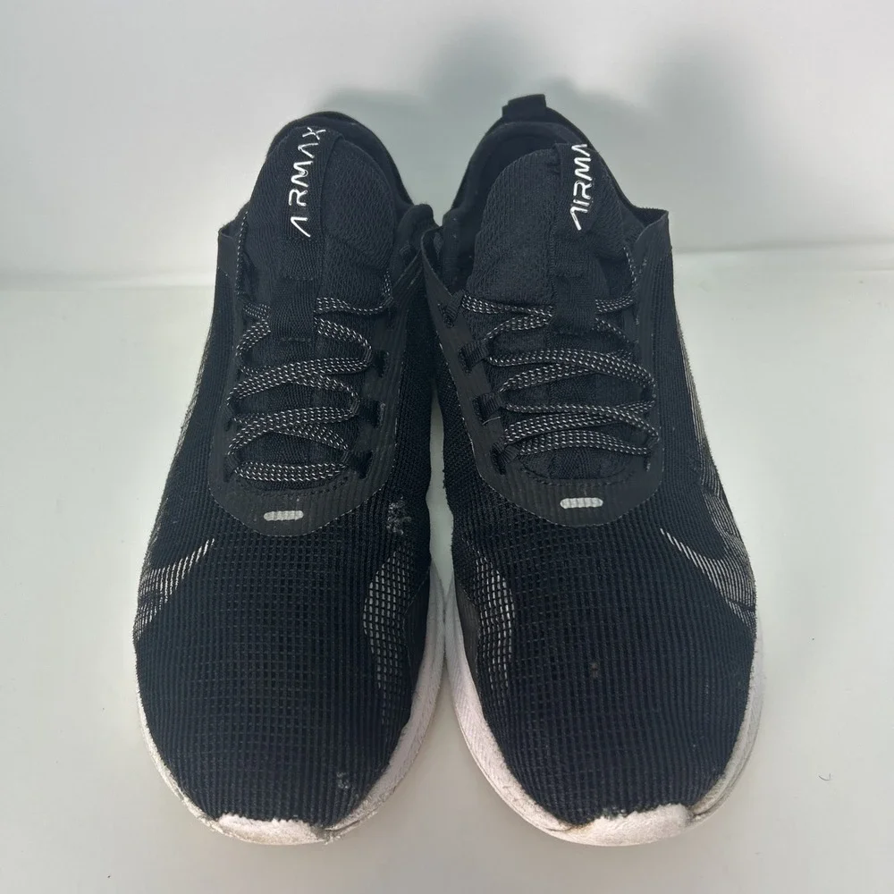 Nike Air Max Fly Running Shoes Men's Size 9, Black AT2506-002 Gold Swoosh‎